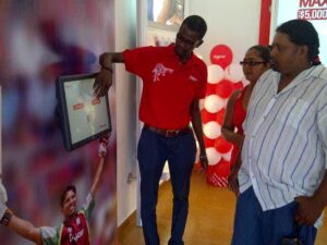 Digicel's new branch on  Water and Commerce Streets