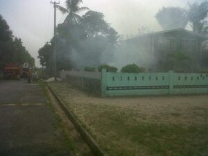 Lot 184 Wisroc Housing Scheme after the fire