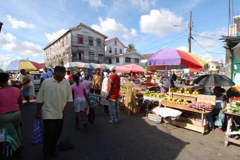 Market scene Guyana Graphic Current & Historical Events