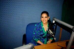 Arti Cameron during an interview with UN Radio