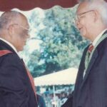 Receiving the Order of Distinction from the Governor General of Jamaica, 2000