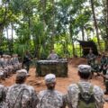 Guyana expedition sets new mark for cadet training Florida Army National Guard Sgt. 1st Class Jonathan Preston speaking at the Jungle Amphibious Training School (JATS)