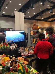 Embassy of Guyana booth at 8th Annual Embassy Showcase Winternational