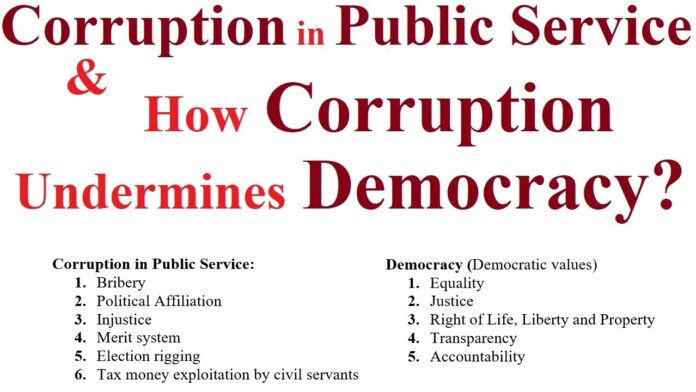 How Corruption in Public Services Undermines Democracy